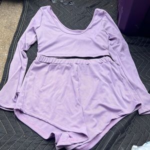 Two Piece Zaful crop top and shorts